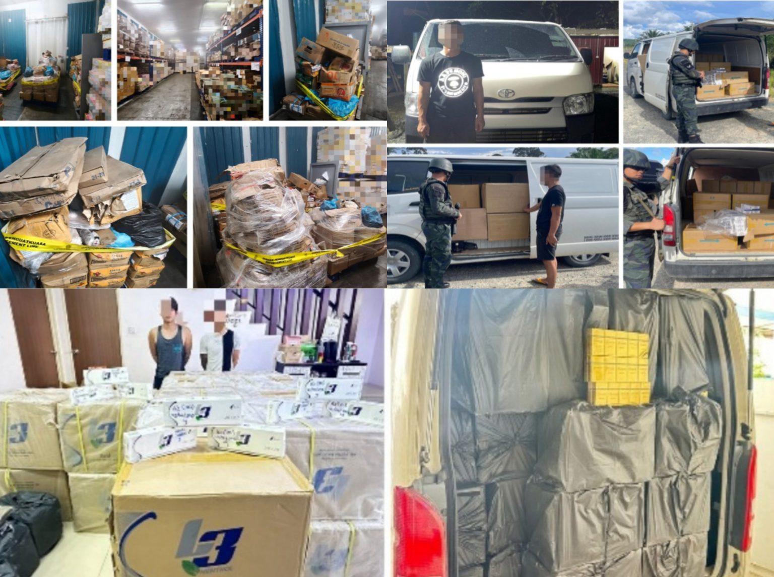 Sabah GOF seizes RM25.7 million worth of smuggled goods in April raids