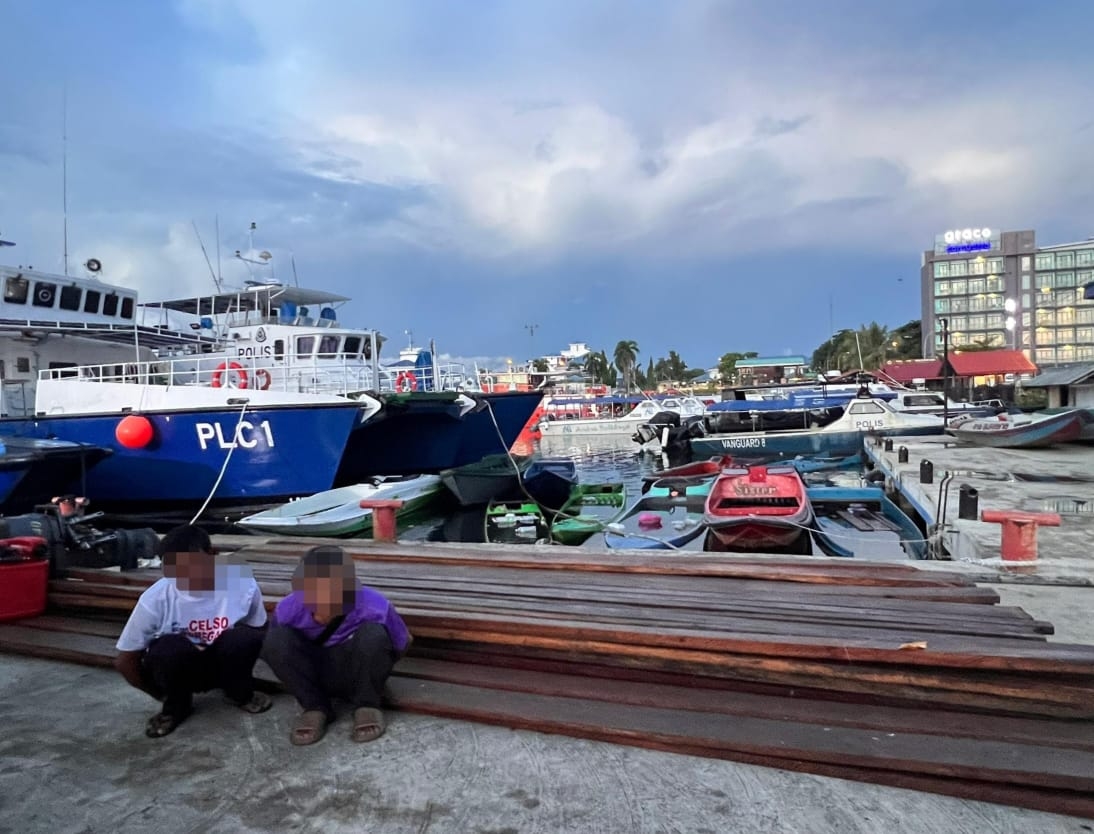 Marine police foil timber theft in Semporna waters