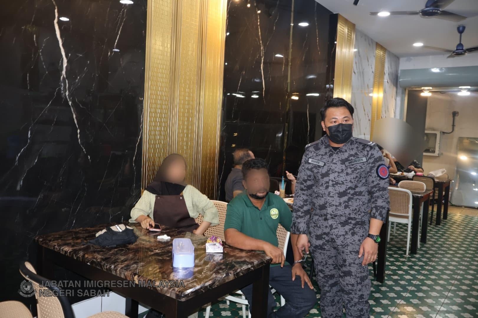 Indians, Filipinos among 15 held in Immigration Raid on Kota Kinabalu eateries