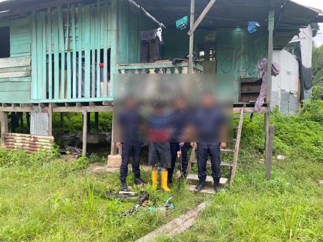 Foreigner caught with homemade air rifle in Kalabakan
