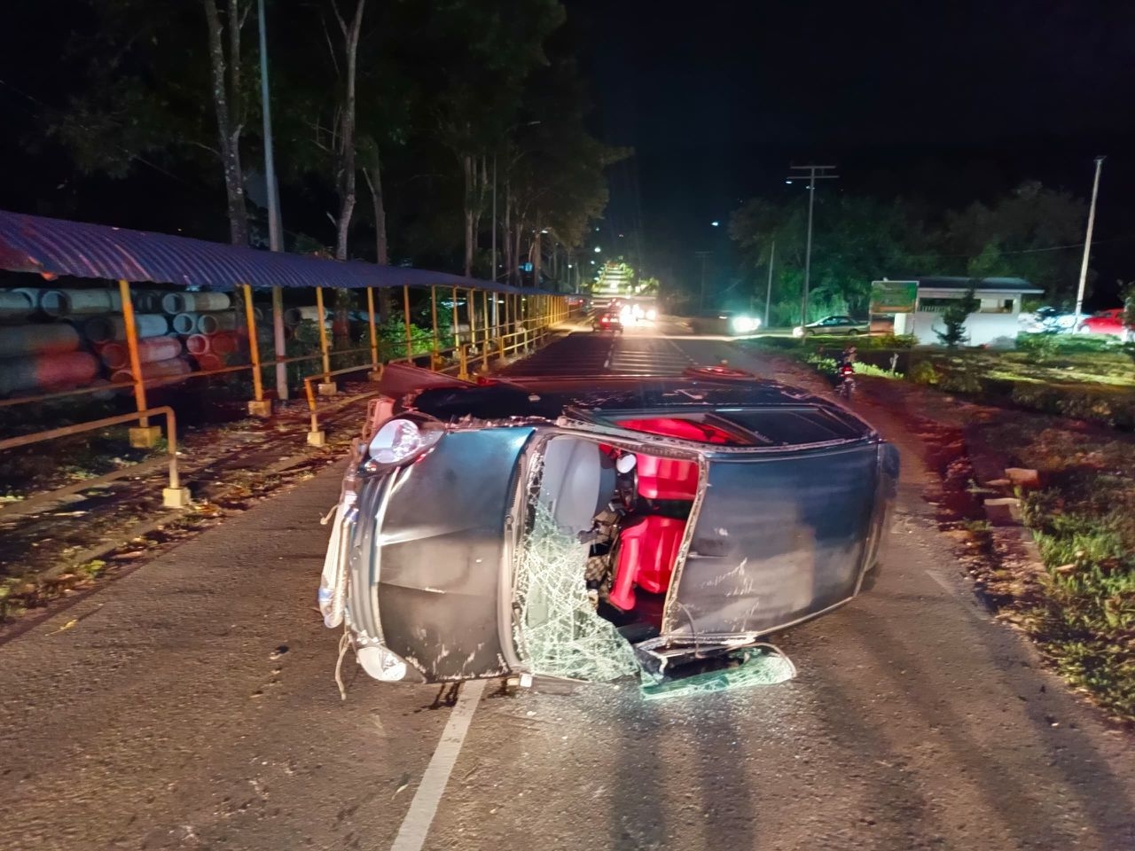 Two badly injured in Ranau car crash