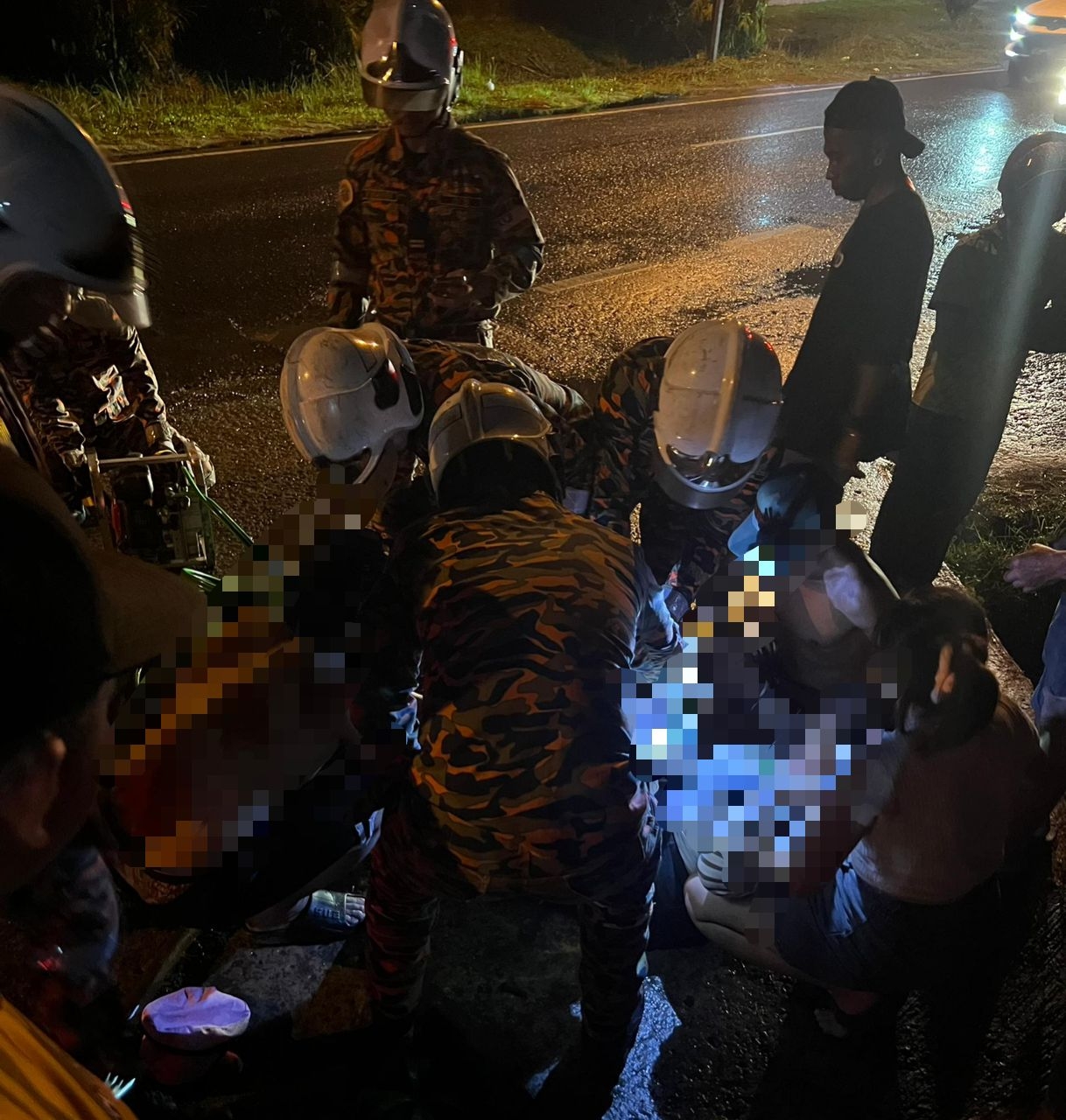 Firefighters free woman stuck in drain in Inanam