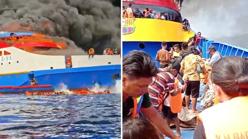3 killed, 150 rescued after passenger ship catches fire in Indonesia