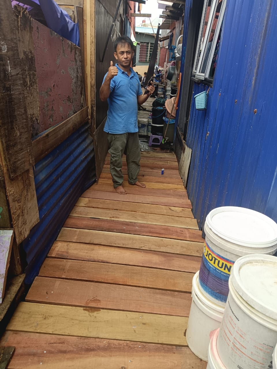 Gagasan Rakyat Tanjung Aru mobilises Sembulan emergency bridge repairs