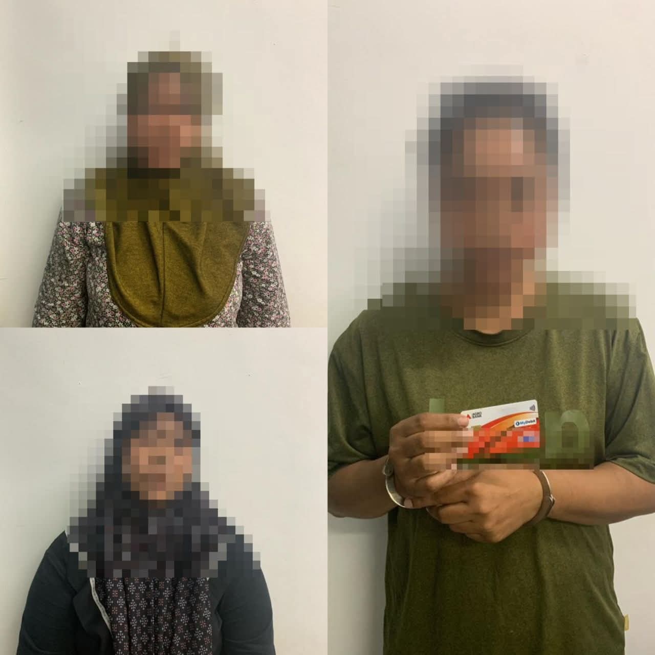 Three sisters detained for using lost ATM card