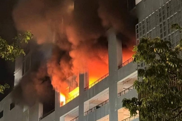 South Korean tourists trapped in elevator during Kota Kinabalu condo fire
