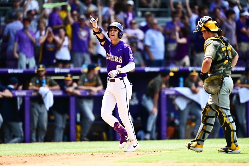 LSU routs WVU 16-9 in Game 1 of super regional