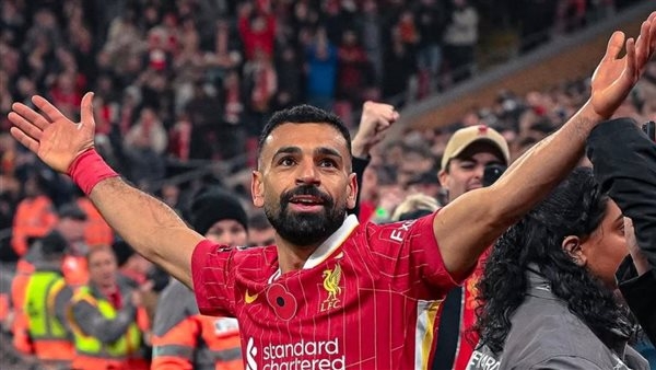 محمد صلاح يسجل هدف التقدم لليفربول أمام إيفرتون