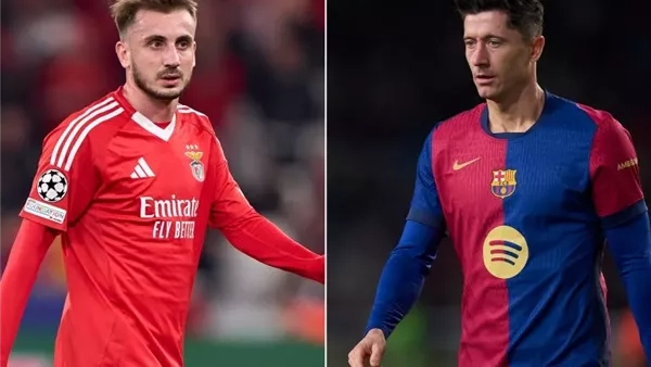 شاهد الآن بث مباشر مباراة برشلونة ضد بنفيكا في دور الـ16 في دوري أبطال أوروبا