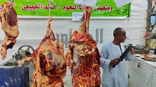 البفتيك والموزه بـ 300 جنيهًا.. جزار معرض "اهلا رمضان": توافد كبير على شراء اللحوم
