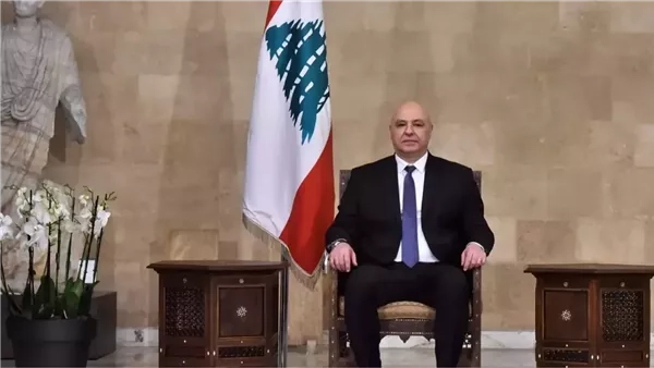 الرئيس اللبنانى: نؤكد ضرورة العمل على استقرار المنطقة من خلال سلام قائم على العدالة