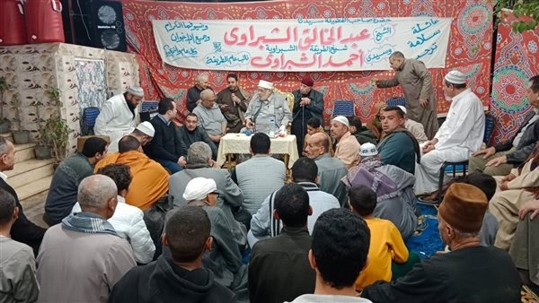 حلقات ذكر ودروس علم للطريقة الشبراوية إحياءًا لليلة القدر في المنوفية
