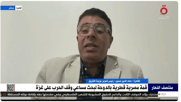 عماد الدين حسين: التنسيق بين مصر وقطر يعتبر خطوة مهمة فى تعزيز الموقف العربى