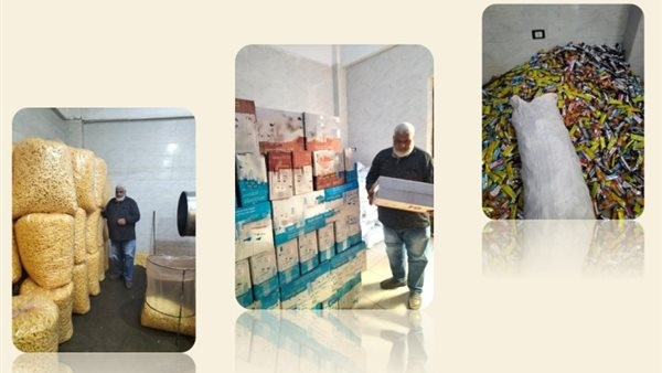 تموين الشرقية: ضبط 2 طن دقيق فاخر و75 ألف عبوة بسكويت ومواد غذائية فاسدة