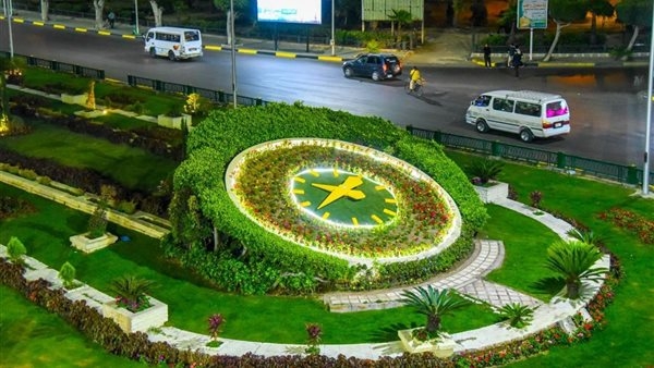 الانتهاء من تطوير واستعادة التصميم القديم لميدان ساعة الزهور بالإسكندرية
