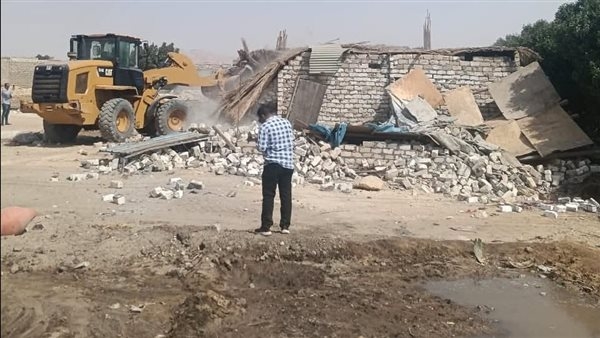 إزالة حالات تعدٍ على أملاك الدولة في بني سويف