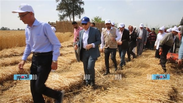 محافظ كفرالشيخ يتفقد مدرسة "القمح الحقلية" ويشيد بالتعاون مع الـ "FAO"