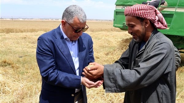 محافظ الإسماعيلية يشهد الاحتفال بيوم حصاد محصول القمح