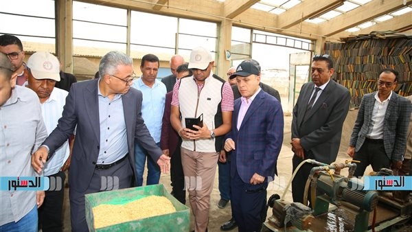 محافظ كفرالشيخ ووزير زراعة مدغشقر يتفقدان معهد بحوث الهندسة الزراعية