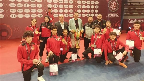 مصر تتربع على العرش الأفريقى فى المصارعة الرومانية تحت 17 عامًا