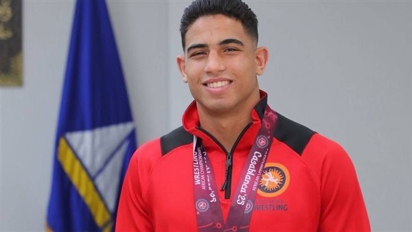 يحيى الجمل نجل دمياط يحصد بطولة أفريقيا في المصارعة
