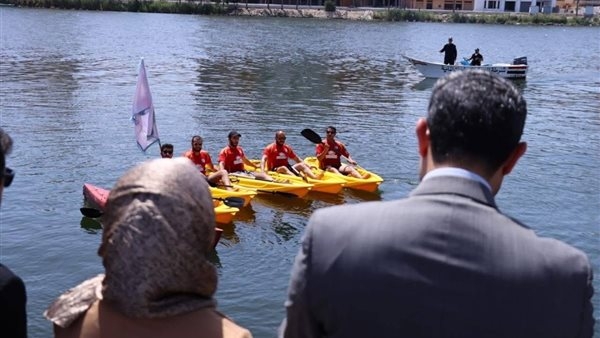 مهرجان تجديف في النيل احتفالًا بالعيد القومي لمحافظة دمياط