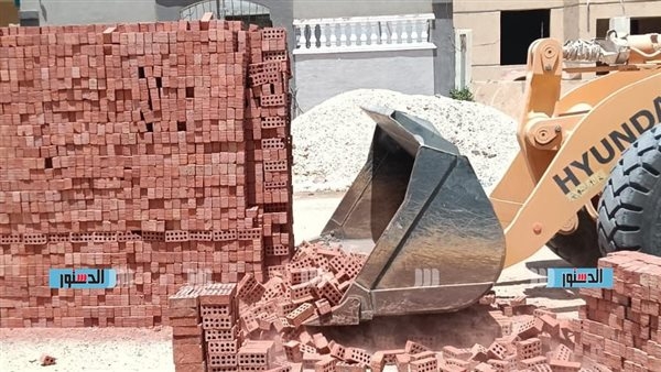 جهاز أكتوبر الجديدة يوجه ضربة جديدة لمخالفي قانون البناء الحديث (صور)
