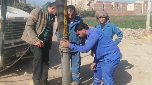 مياه المنوفية: تنفيذ خطة لتطهير شبكات الصرف الصحي