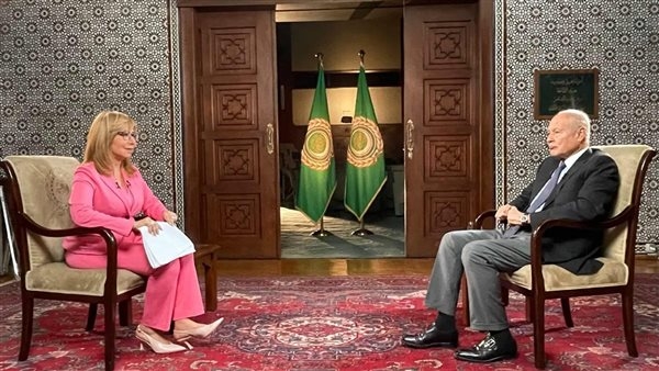 كواليس استضافة لميس الحديدي للأمين العام لجامعة الدول العربية أحمد أبو الغيط (صور)