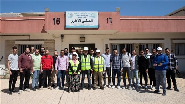 طلاب "هندسة الإسكندرية" في زيارة إلى محطة التنقية الشرقية بشركة الصرف الصحي