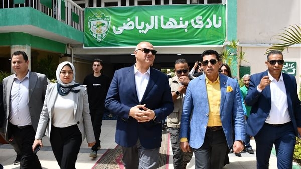 وزير الشباب ومحافظ القليوبية يفتتحان أعمال تطوير نادي بنها