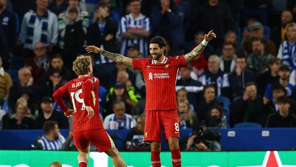 الشوط الأول.. ليفربول يتقدم على برايتون في الدوري الإنجليزي