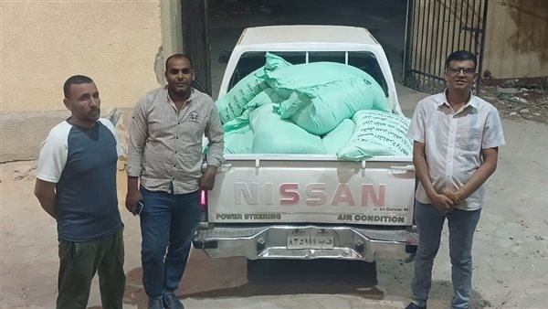 ضبط 10700 كيلو دقيق بلدي مدعم قبل بيعها في السوق السوداء بالفيوم