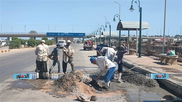 تطوير كورنيش "القنطرة" وحملات نظافة وتجميل بشوارع كفر الشيخ