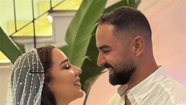 زوج أسما شريف منير يوجه لها رسالة رومانسية بعد حفل زفافهما