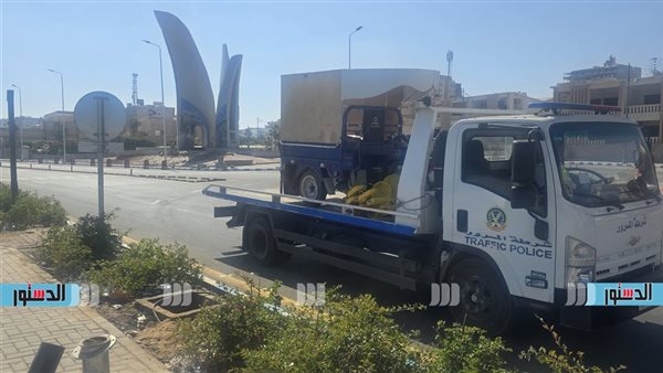 حملات مرورية مكثفة بمطروح.. ضبط "التروسيكل" و"البيتش باجي" المخالفة على الكورنيش