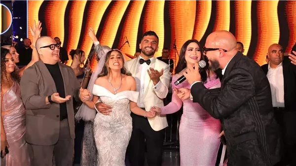 نجوم الفن يحتفلون بزفاف منة عدلي القيعي ويوسف حشيش