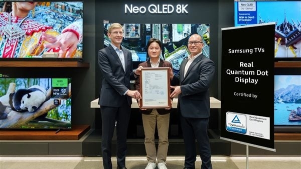 شاشات ‘QLED' من سامسونج تحصل على شهادة ‘Real Quantum Dot Display