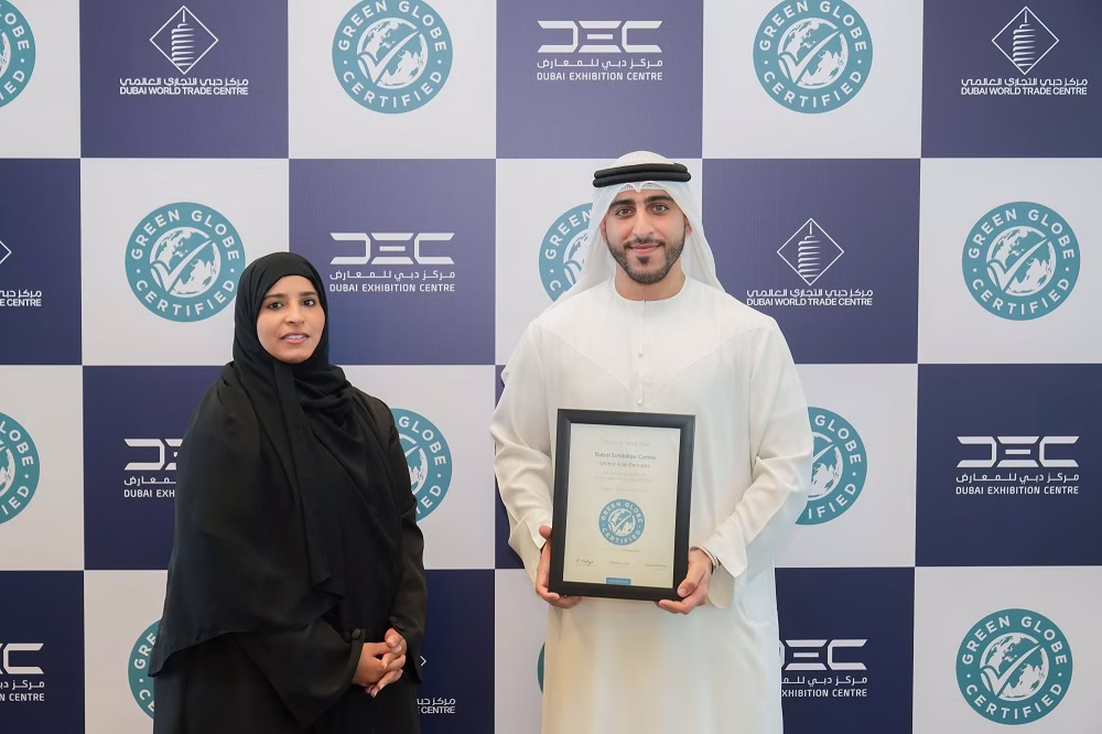 مركز دبي للمعارض يحصل على شهادة جرين جلوب العالمية للاستدامة