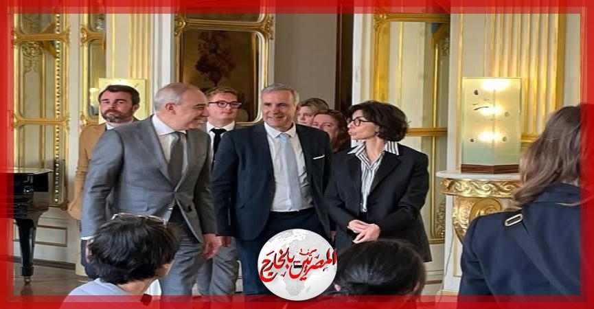 سفير مصر في باريس يشهد مع وزيرة الثقافة الفرنسية احتفالية إصدار كتاب حول مسلة الأقصر
