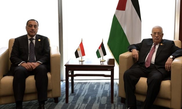 Egypt's PM affirms support to Palestinian statehood in meeting with President Abbas