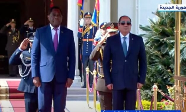 Official reception for Zambia President Hakainde Hichilema at Al-Ittihadiya Palace