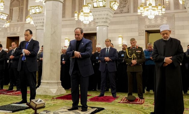 Sisi launches Sayyida Nafisa Mosque's renovation, affirms Egypt commitment to developing Ahl Al-Bayt sites