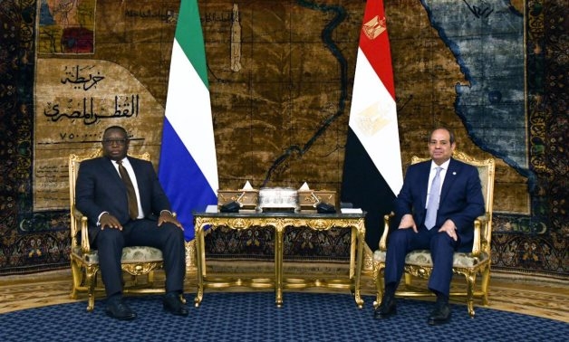President Sisi receive Sierra Leonean counterpart, sign number of MoUs