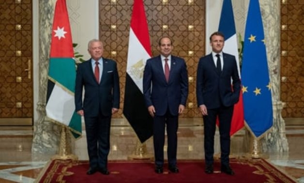 Leaders of Egypt, France and Jordan call Int'l community to push for end to Gaza war