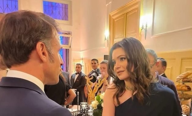 French President Emmanuel Macron Connects with Egyptian Artists during his visit to Egypt