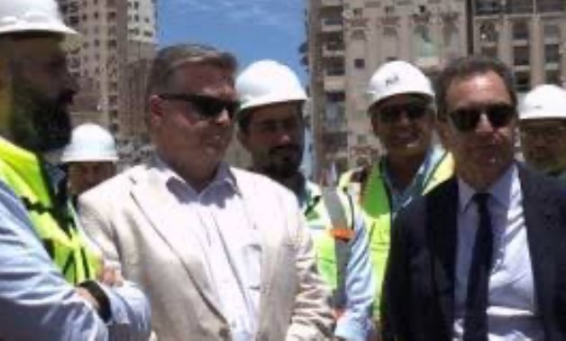 French amb. visits Alexandria metro project