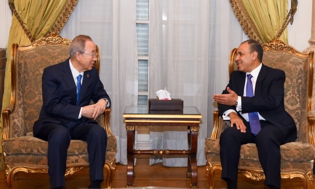 Egypt's FM, Former UN Secretary-General Ban Ki-moon address deteriorating situation in Gaza due to Israeli war