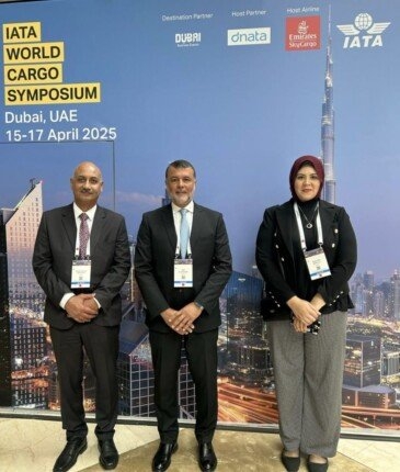 مصر للطيران للشحن الجوي تشارك في فعاليات مؤتمر IATA World Cargo Symposium بدبي