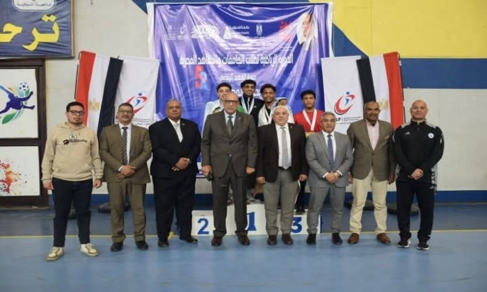 جامعة المنوفية تعلن الفائزين بالمراكز الأولي في بطولة المصارعة للجامعات ضمن دورة الشهيد الرفاعي 52